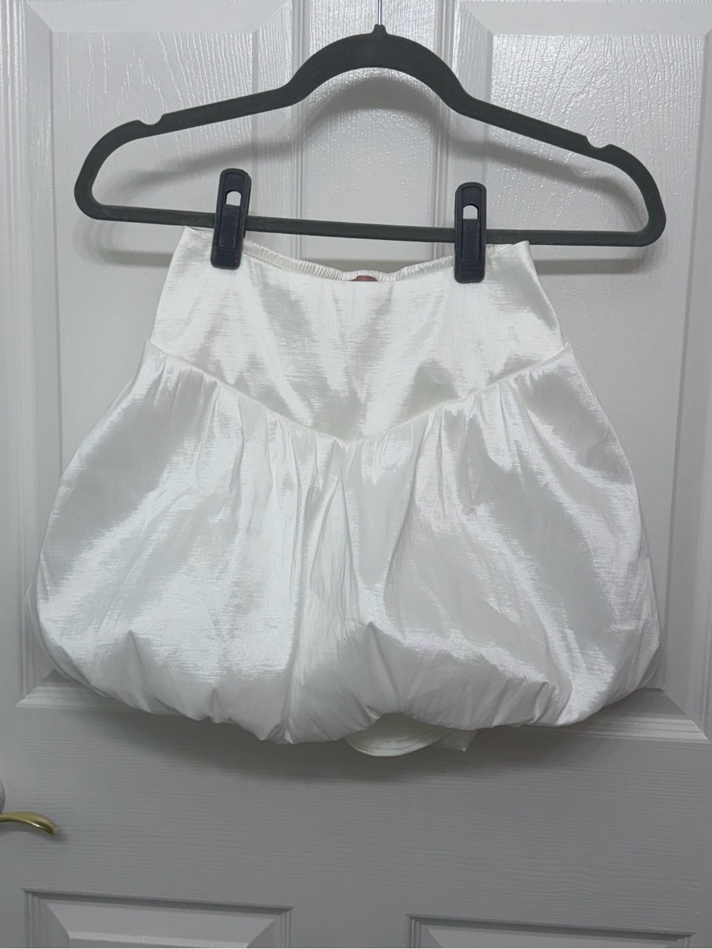 Show Me Your MuMu White Bubble Mini Skirt